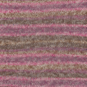 DROPS Fabel - Filato ideale per calze - 655 rosa del bosco long print