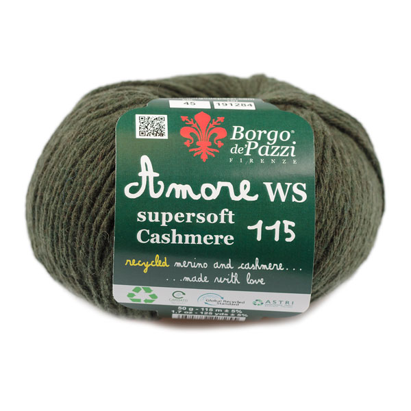 Amore ws super soft cashmere 240 Borgo de' Pazzi - 45 verdone