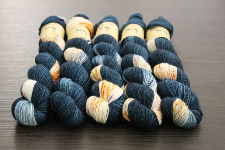 Merino DK Dark Omen Yarn - depts of space