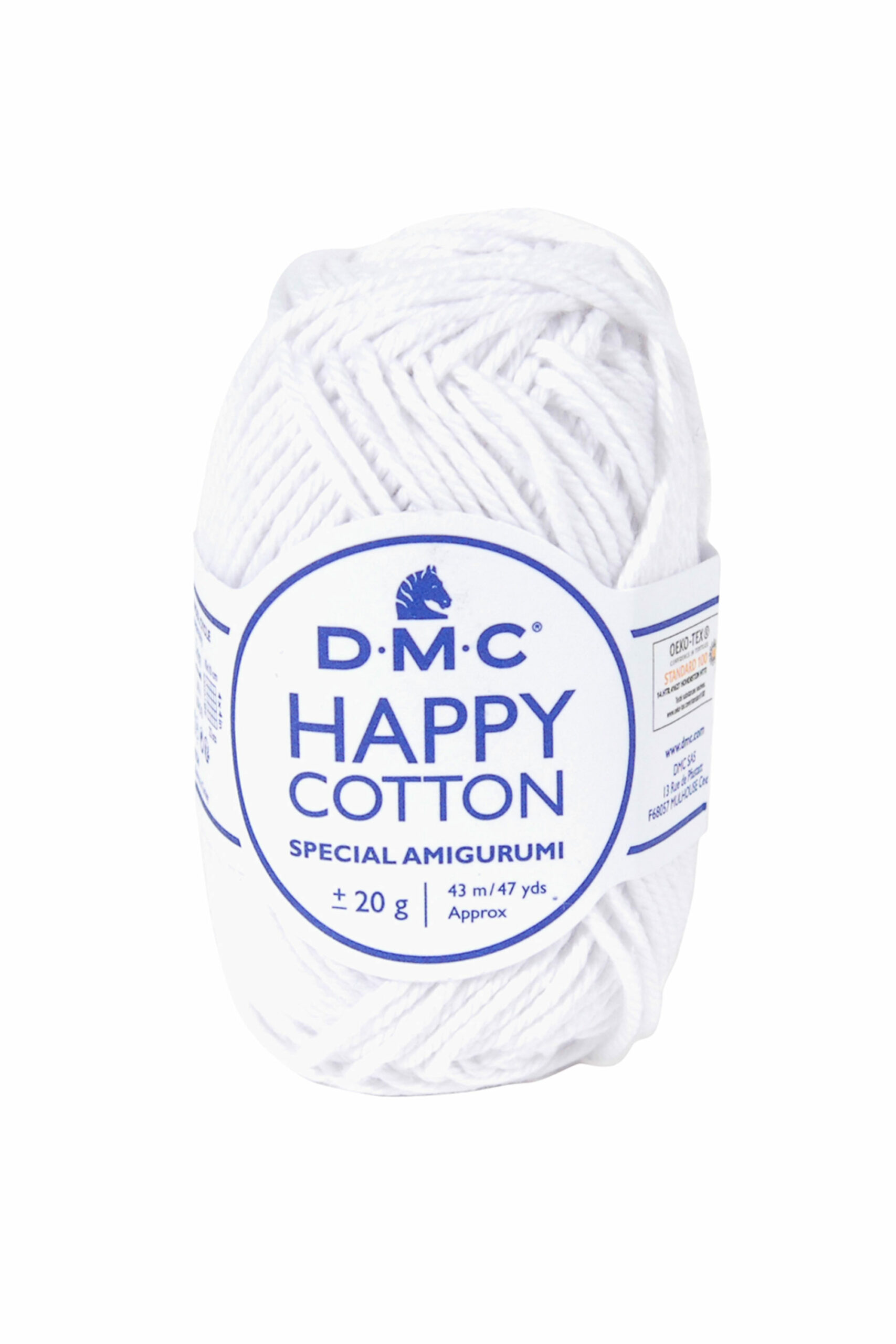 Happy Cotton DMC: perfetto per Amigurumi! - 762 bianco