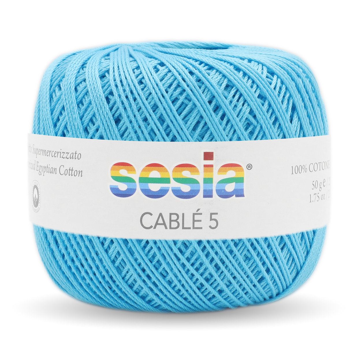 SESIA Cablé 5 Bio - 0064 Azzurro acceso