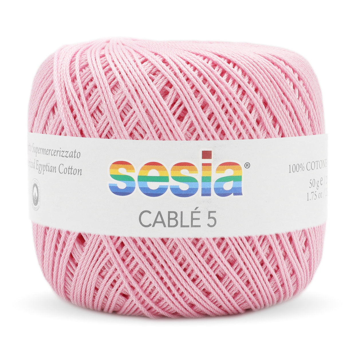 SESIA Cablé 5 Bio - 0068 Rosa confetto