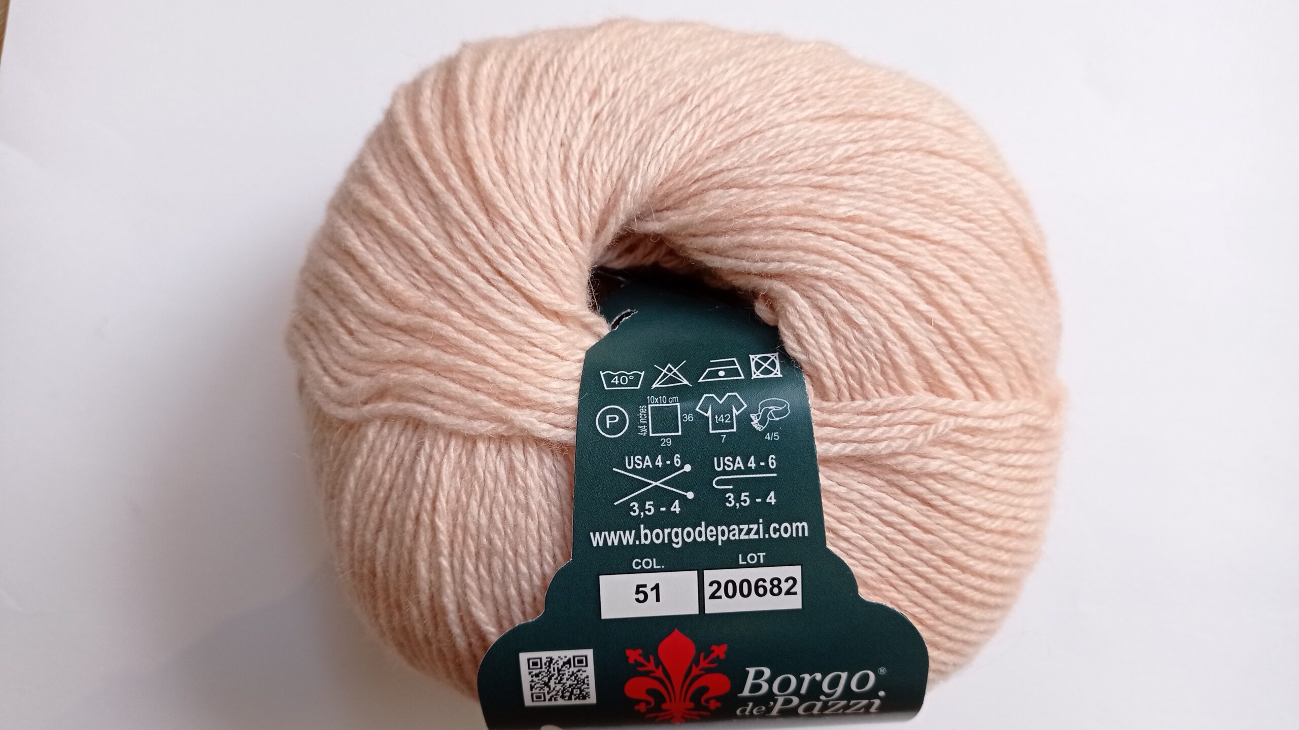 Amore ws super soft cashmere 240 Borgo de' Pazzi - 51 rosa pallido