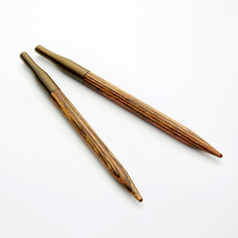 Punte legno intercambiabili 10 cm GINGER- KNIT PRO