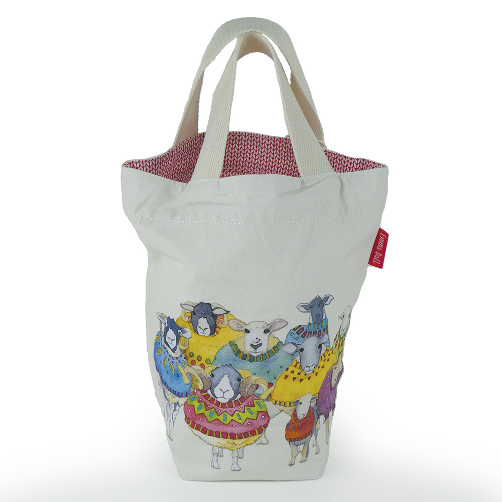Borsa portaprogetto a secchiello PICCOLA - pecore