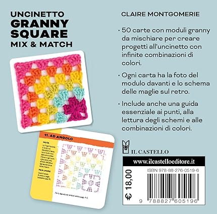 GRANNY SQUARE Mix & Match – 50 carte da combinare