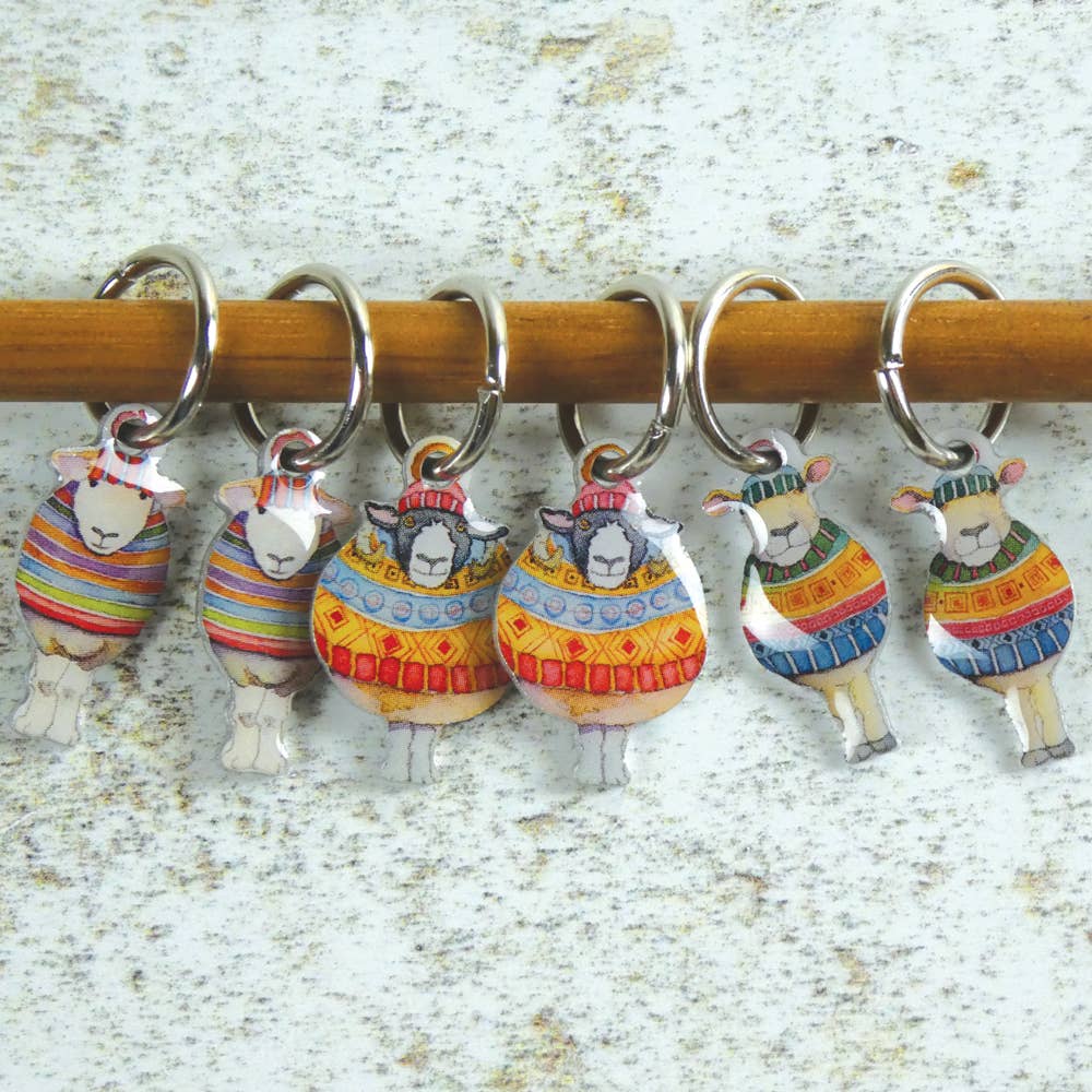 stripey-sheep-6-stitch-markers-set-of-6
